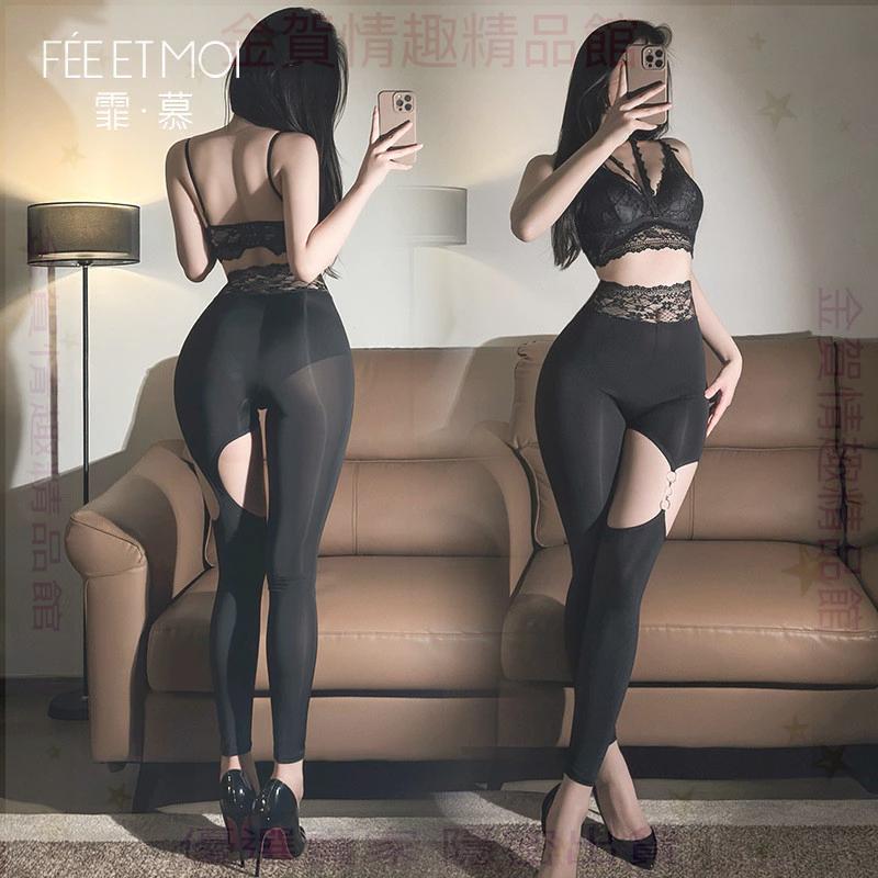 霏慕含鋼圈棉墊純欲內搭文胸ZY10蕾絲邊鏤空瑜伽褲情趣內衣-細節圖2