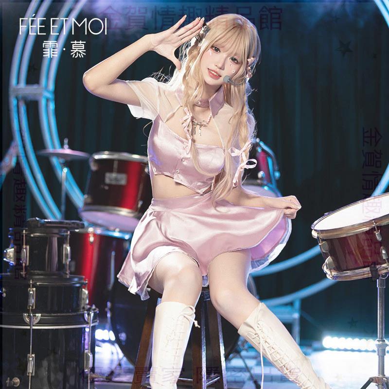 霏慕KPOP女團演出露臍透視套裝制服ZY6165情趣內衣性感純欲火辣妹-細節圖3