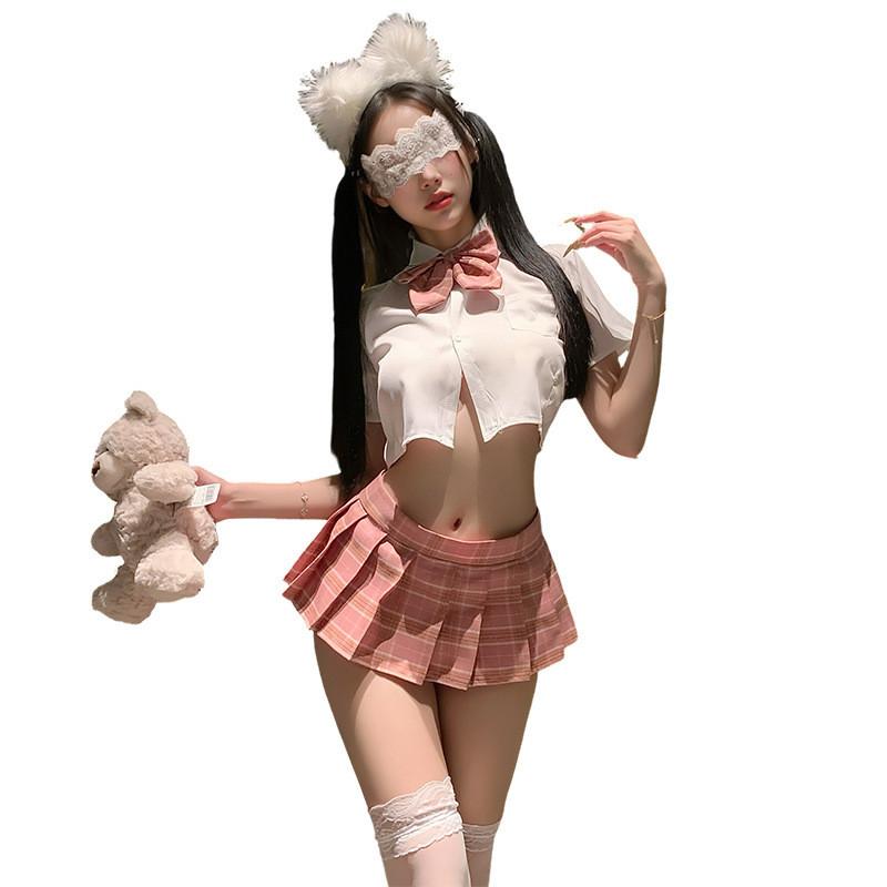 姬欲jk制服套裝超短裙性感百褶裙學院風校園服純欲cos水手服6002-細節圖5