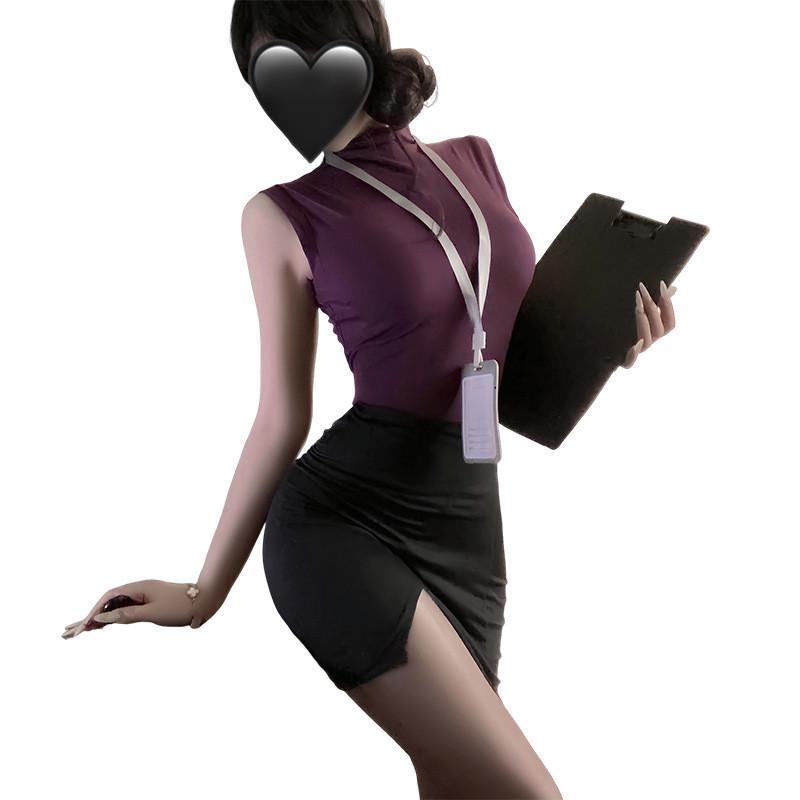 姬欲職場OL禁欲cos秘書套裝制服誘惑性感睡衣套裝女情趣內衣5160-細節圖5
