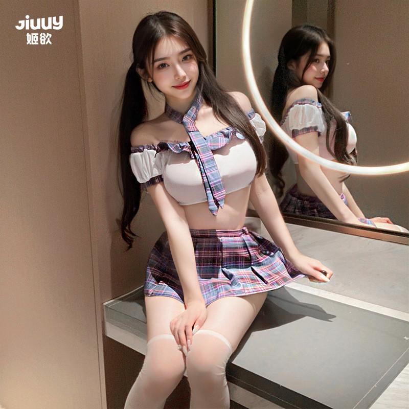 姬欲學院學妹束胸JK套裝性感內衣制服誘惑情趣內衣趣味純欲9651-細節圖2