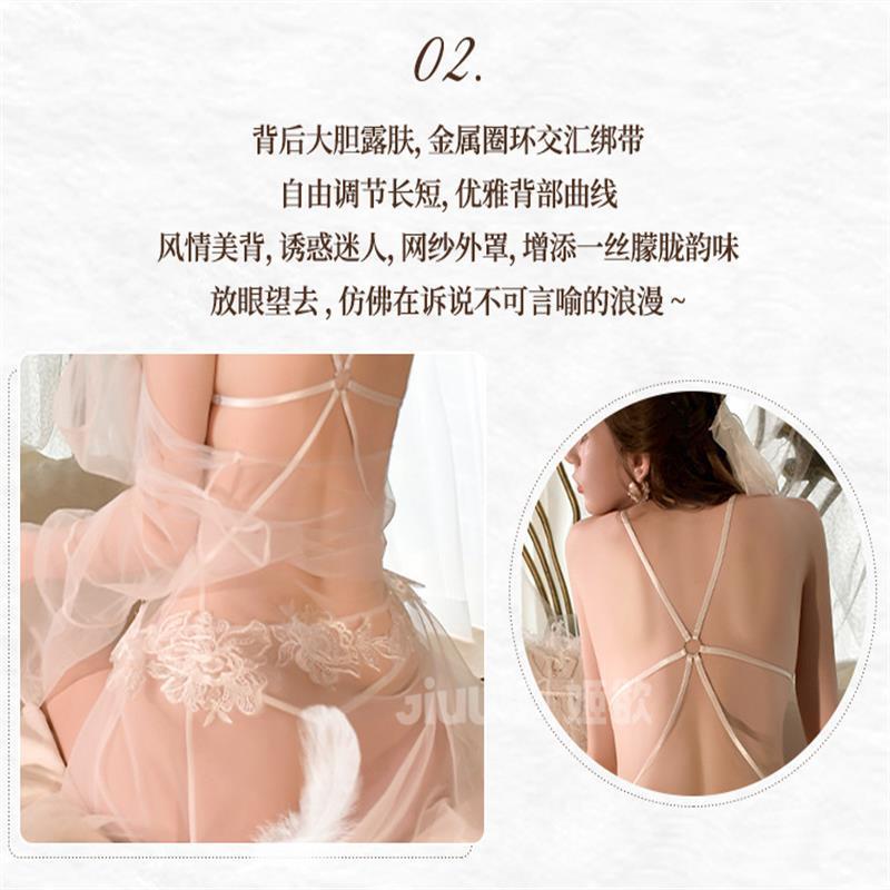 姬欲情趣內衣制服誘惑床上挑逗蕾絲睡裙火辣免脫睡衣性感套裝8167-細節圖9