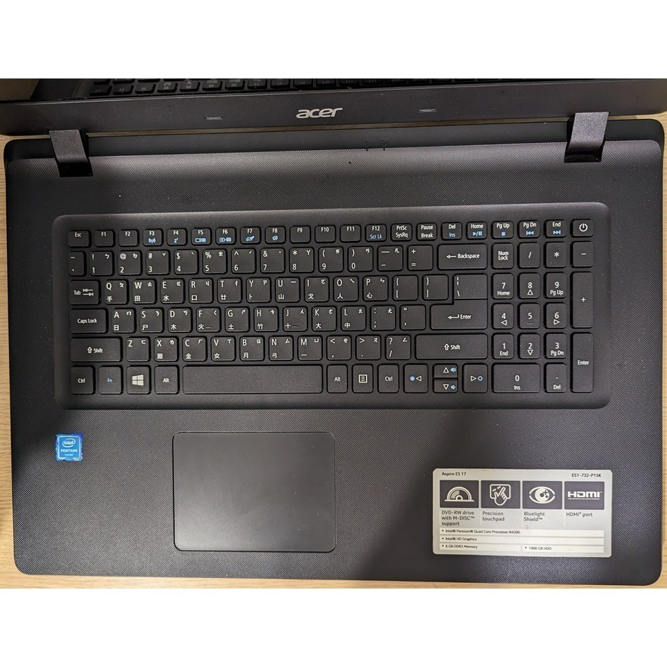 【中古整新機】Acer 宏碁 17型 ES1-732 文書機 筆記型電腦-細節圖2