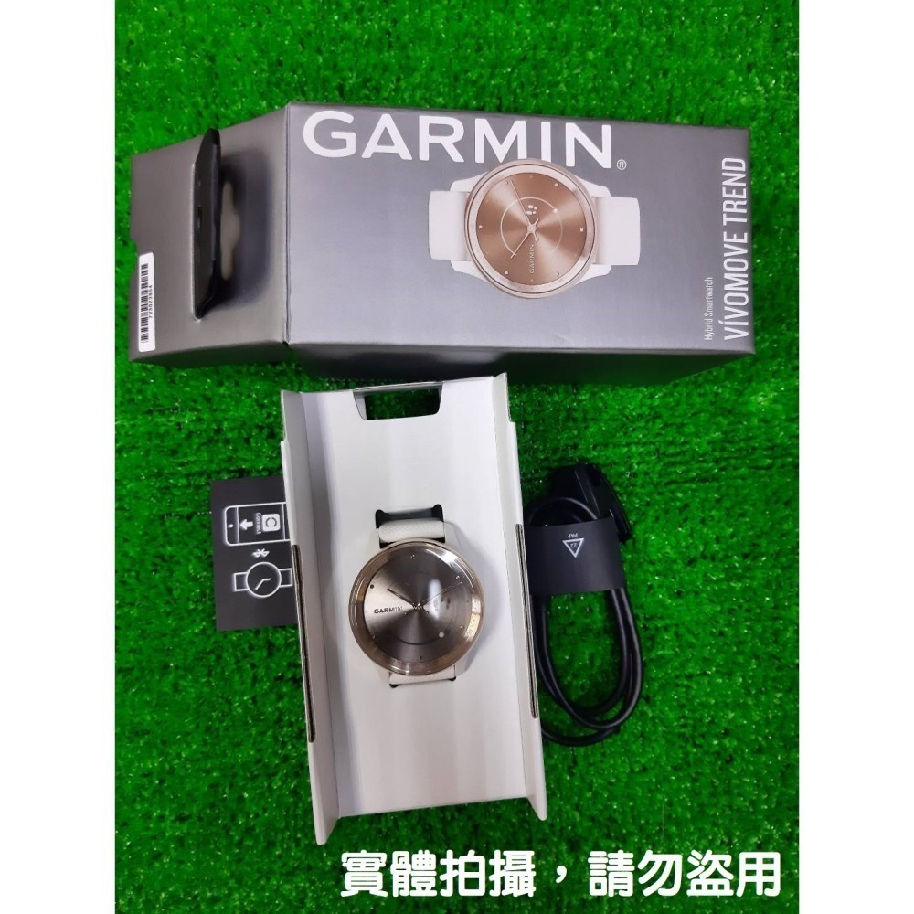 【全新現貨，可開發票】GARMIN vivomove Trend 指針智慧腕錶 玫瑰金 / 手錶-細節圖3