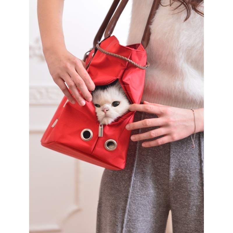 【未使用外觀瑕疵】 蜜拉貝拉。寵物外出時尚托特包-細節圖2