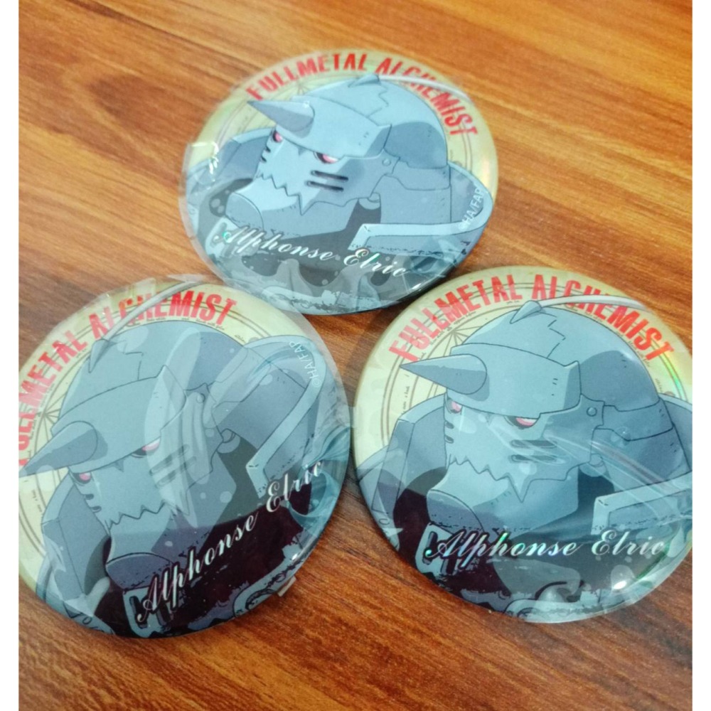 ［僅拆封未使用］鋼之鍊金術師-雙閃鐳射徽章 溫莉 霍恩海姆 阿爾 斯卡-細節圖2