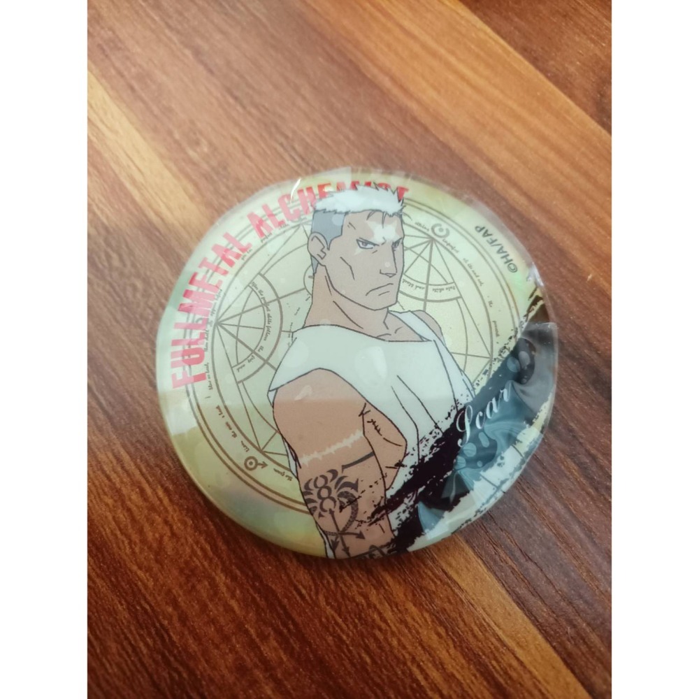 ［僅拆封未使用］鋼之鍊金術師-雙閃鐳射徽章 溫莉 霍恩海姆 阿爾 斯卡-規格圖4