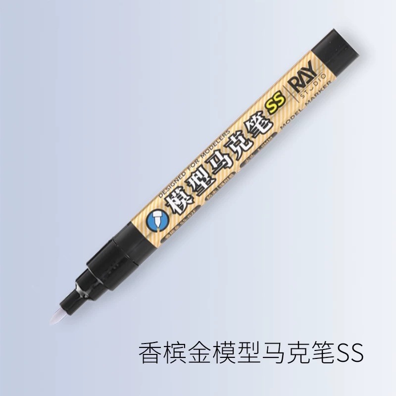 ［Ray Studio］ Ray的模型世界 電鍍金 鈦金 香檳金 馬克筆 麥克筆 組裝模型 [鳳山柴積店]-規格圖3