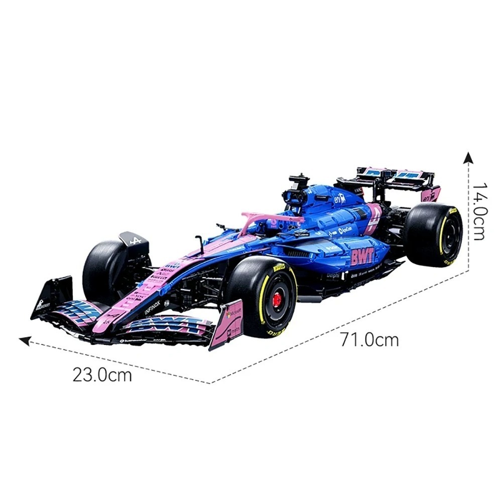 5月預購！「CADA」C64012 ALpine 阿爾卑 F1 車隊 A525 積木 賽車-細節圖5