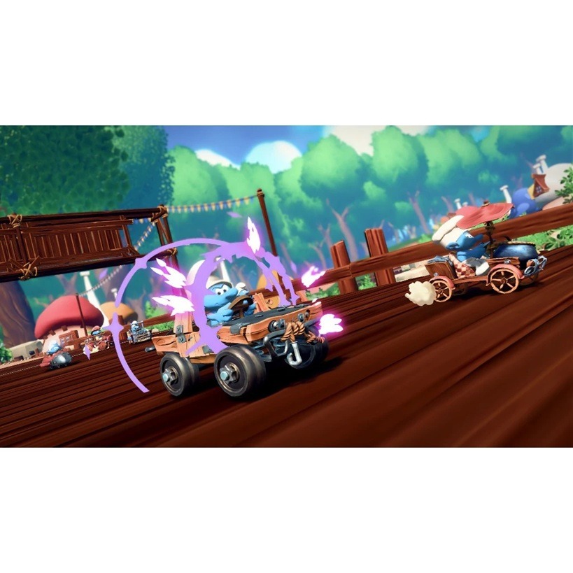 【AS電玩】 NS Switch 藍色小精靈 競速賽車 藍色小精靈 卡丁車 Smurfs Kart 中文版-細節圖2