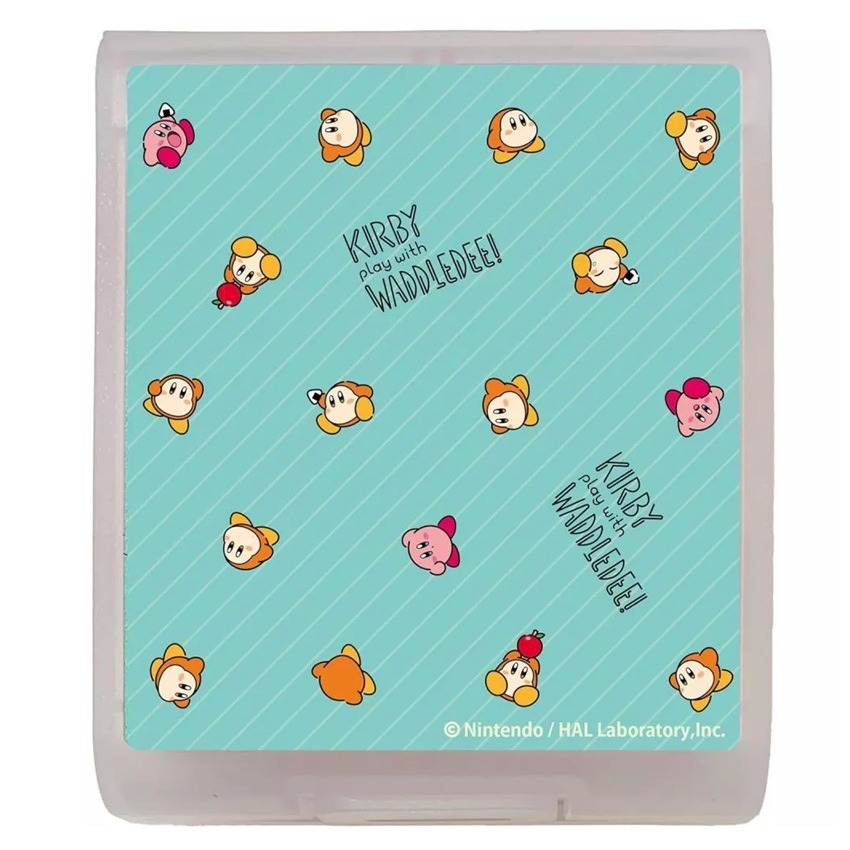 【AS電玩】 Keys Factory NS2 / NS 遊戲 16入卡帶收納盒 卡比與瓦豆魯迪式樣-細節圖2