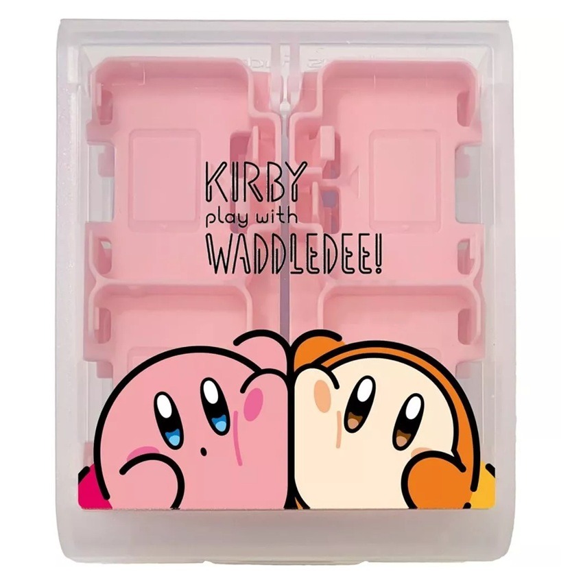 【AS電玩】 Keys Factory NS2 / NS 遊戲 16入卡帶收納盒 卡比與瓦豆魯迪式樣-細節圖3