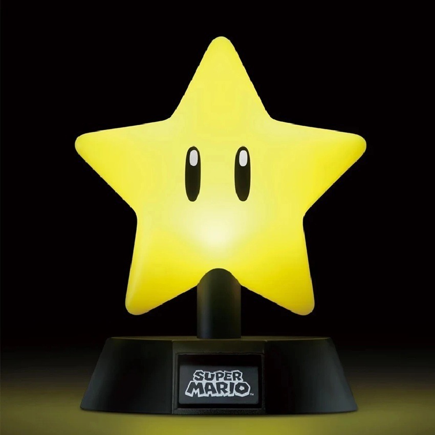 【AS電玩】 任天堂旗艦店限定 超級瑪利歐 角色燈 無敵星 星星裝飾 瑪利歐 生活小物 交換禮物 生日禮物-細節圖2