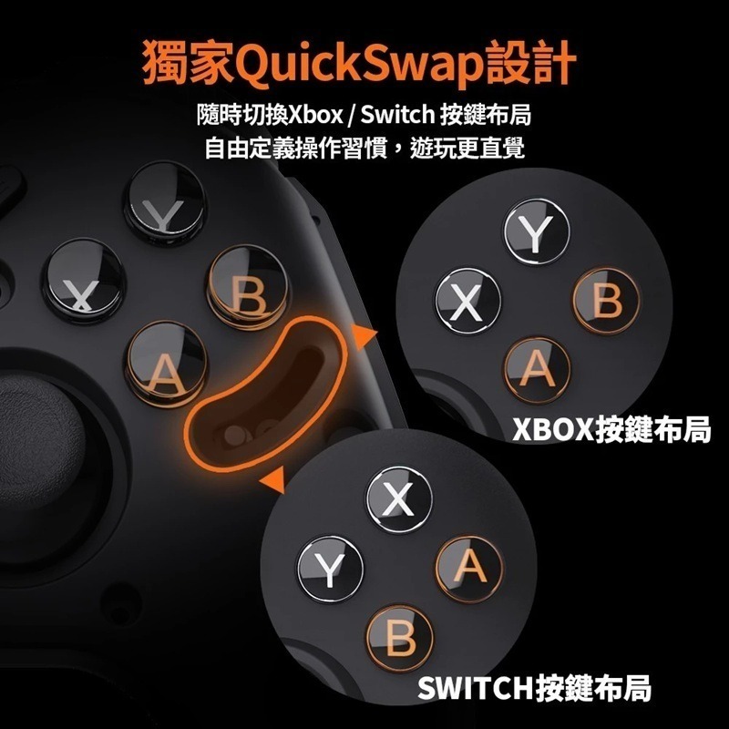 【AS電玩】 Bteam Specter 沛影 無線 遊戲手把 (支援NS2 / NS / PC /手機)-細節圖6