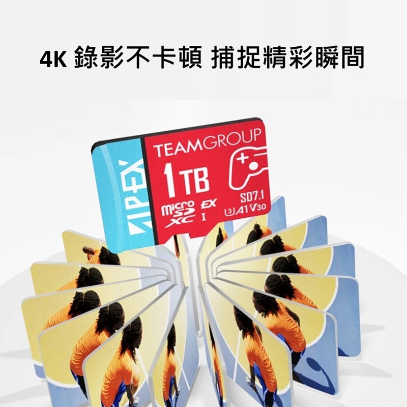 【AS電玩】NS2主機專用 Team 十銓 APEX SD7.1 MicroSD Express 1TB記憶卡-細節圖4