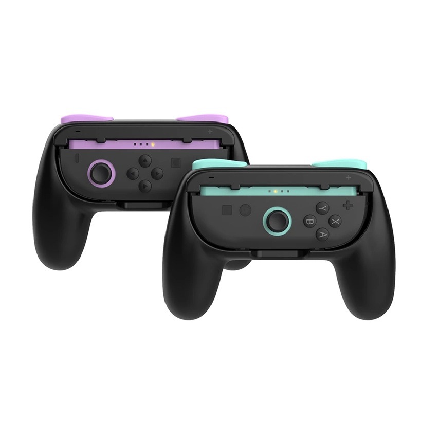 【AS電玩】DOBE NS2 / NS Joy con 握把 紫綠 TNS-3162S-細節圖3