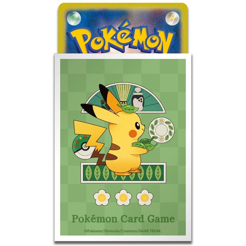 【AS電玩】寶可夢中心限定 PTCG 寶可夢 造型 卡套 Café Chades 喫茶店 皮卡丘 白框-細節圖2