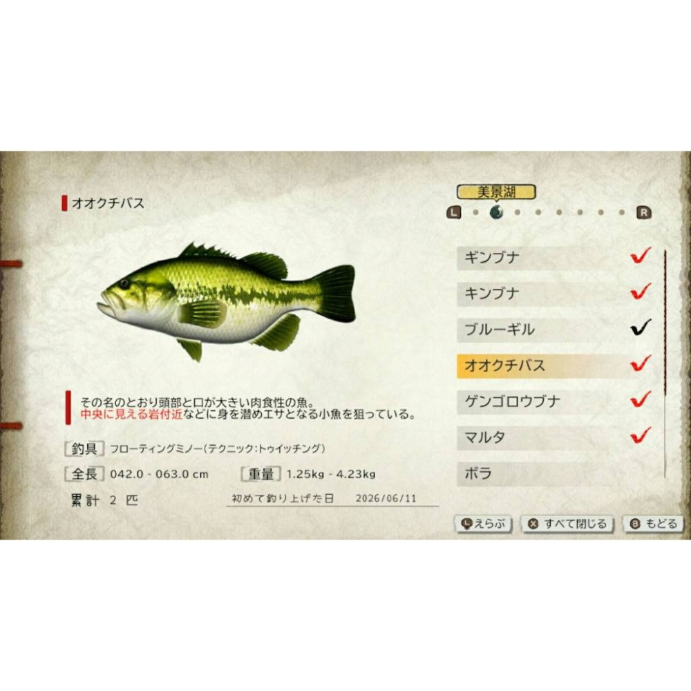 【AS電玩】 10/15 NS Switch 我的釣魚日記 日文版-細節圖3