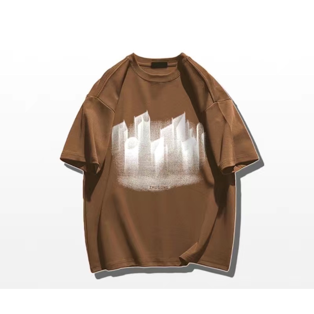 小編自留款✨美式高街復古重磅棉T(多色）No10-細節圖5