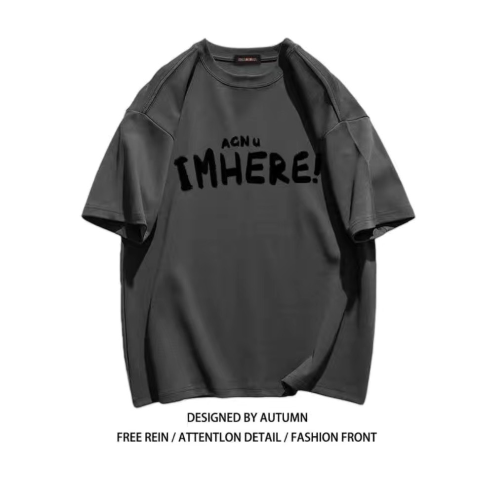 美式BF情侶款➕重磅棉T No12-細節圖2