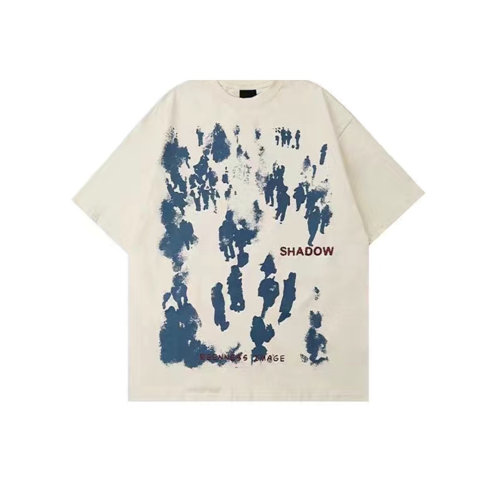 潮男必備➕水洗渲染重磅棉T No14-細節圖3