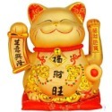 {鴻運}24小時可出貨 開店送禮。招手招財貓  送賀卡 陶瓷招財貓 招財貓 代寫賀卡 擺手款招財貓 搖手招財貓 招財貓-規格圖6
