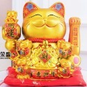 {鴻運}24小時可出貨 開店送禮。招手招財貓  送賀卡 陶瓷招財貓 招財貓 代寫賀卡 擺手款招財貓 搖手招財貓 招財貓-規格圖6