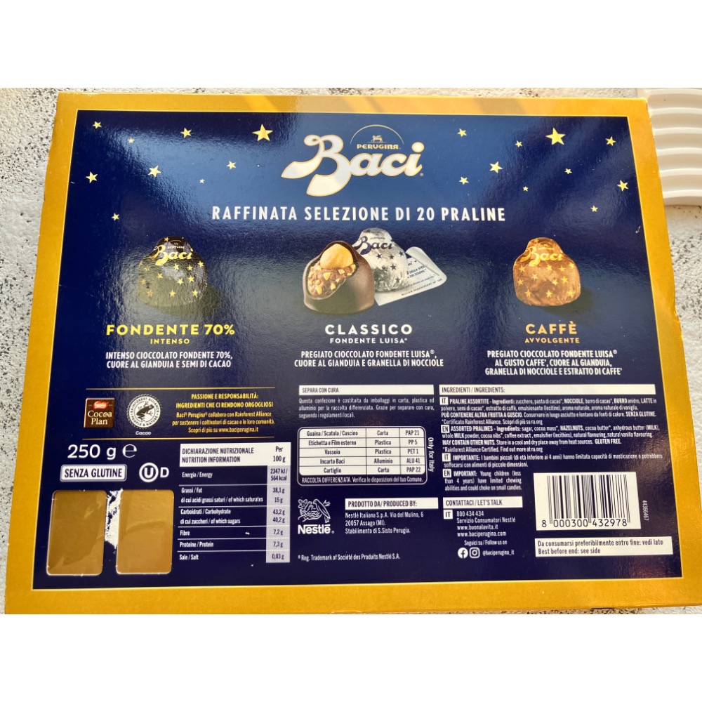 🇮🇹KIMME義大利新鮮！限量現貨！🇮🇹Baci綜合口味金莎盒款！（20顆裝）-細節圖2
