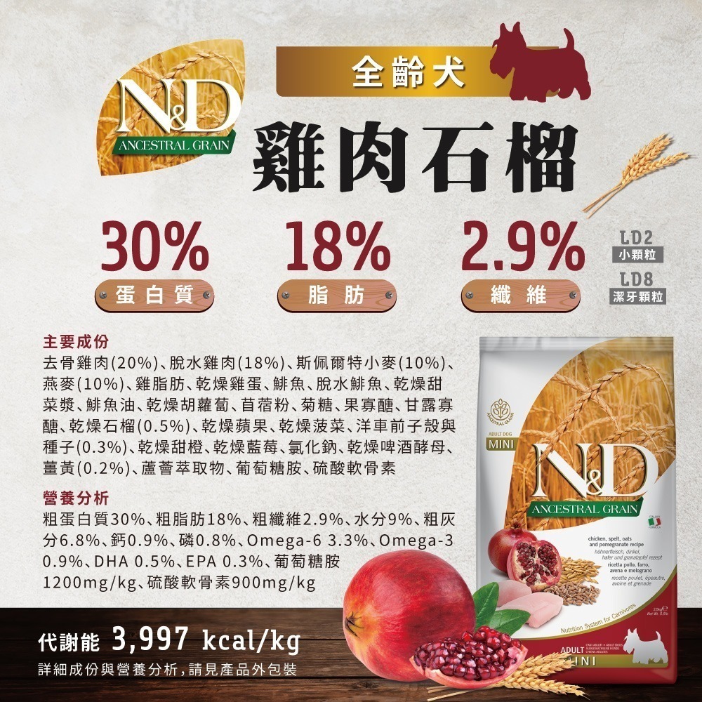 【星際萌寵】法米納犬飼料-天然低穀系列狗飼料-細節圖2