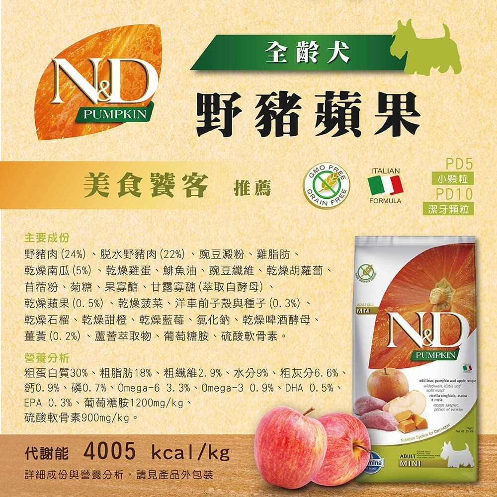 【星際萌寵】法米納犬飼料-天然南瓜無穀系列狗飼料-細節圖2