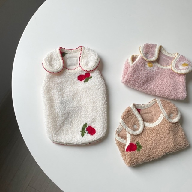 （正韓）毛呢保暖背心保暖狗衣服 貓咪衣服  小型犬 中型犬  貴賓 吉娃娃 狐狸犬 馬爾濟斯-細節圖2