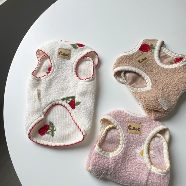 （正韓）毛呢保暖背心保暖狗衣服 貓咪衣服  小型犬 中型犬  貴賓 吉娃娃 狐狸犬 馬爾濟斯-細節圖3