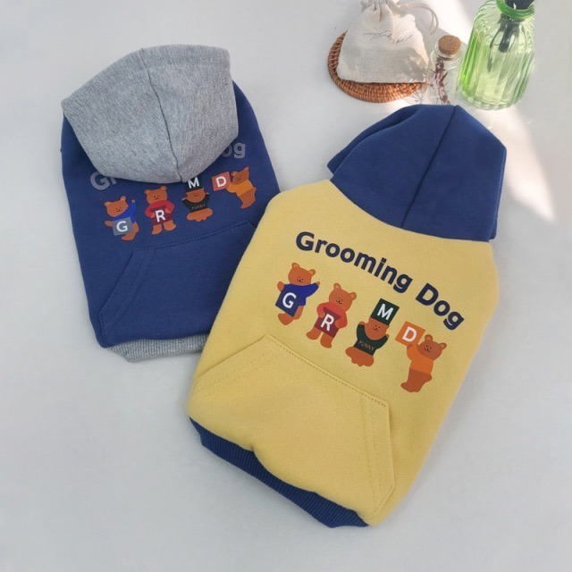 (正韓）GROM帽T 保暖狗衣服 貓咪衣服  小型犬 中型犬  貴賓 吉娃娃 狐狸犬 馬爾濟斯-細節圖2