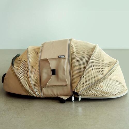 （正韓）手風琴前背包 寵物外出袋 貓咪外出袋 狗狗背包-細節圖2