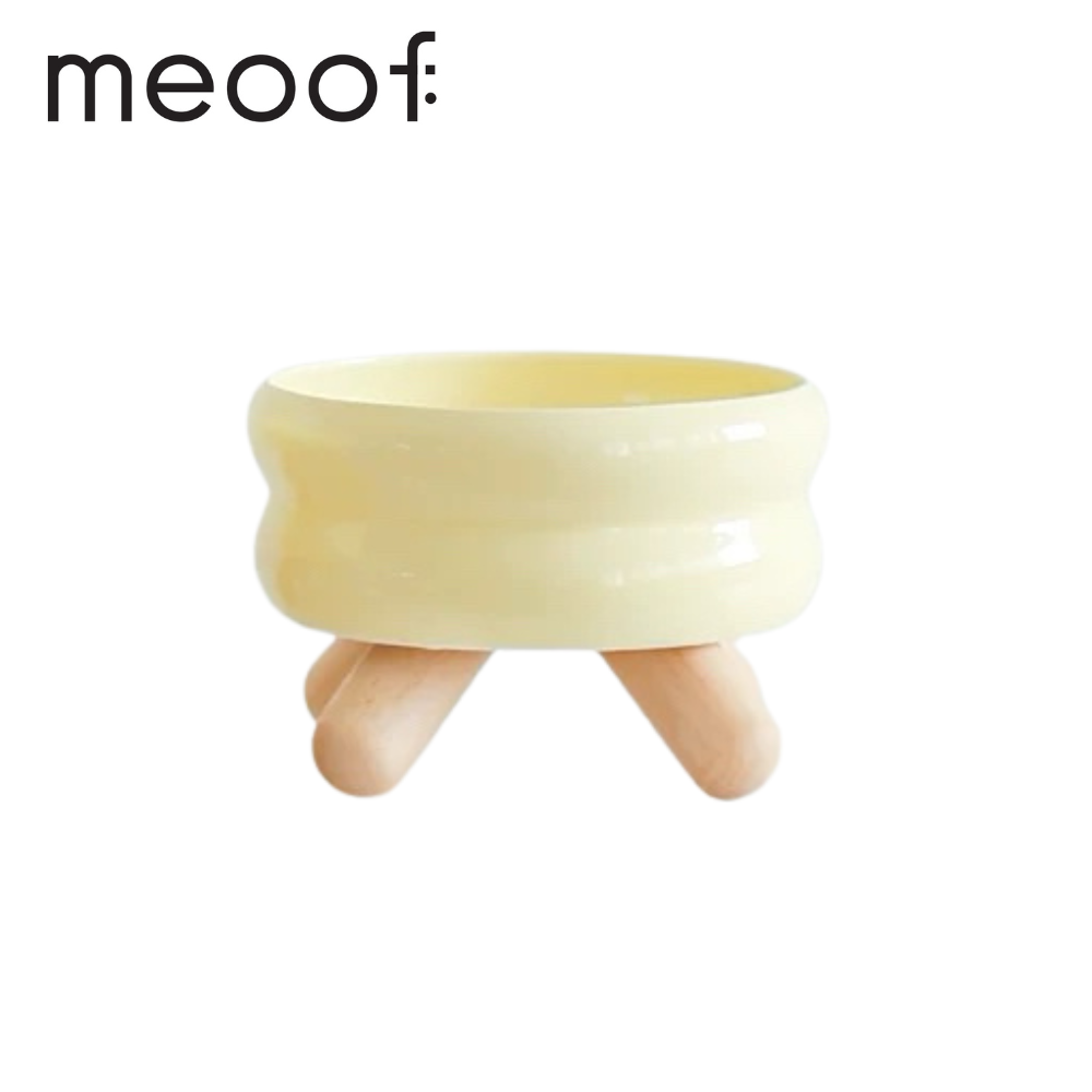 【星際萌寵】meoof | Gulu寵物陶瓷水碗寵物用品-規格圖1