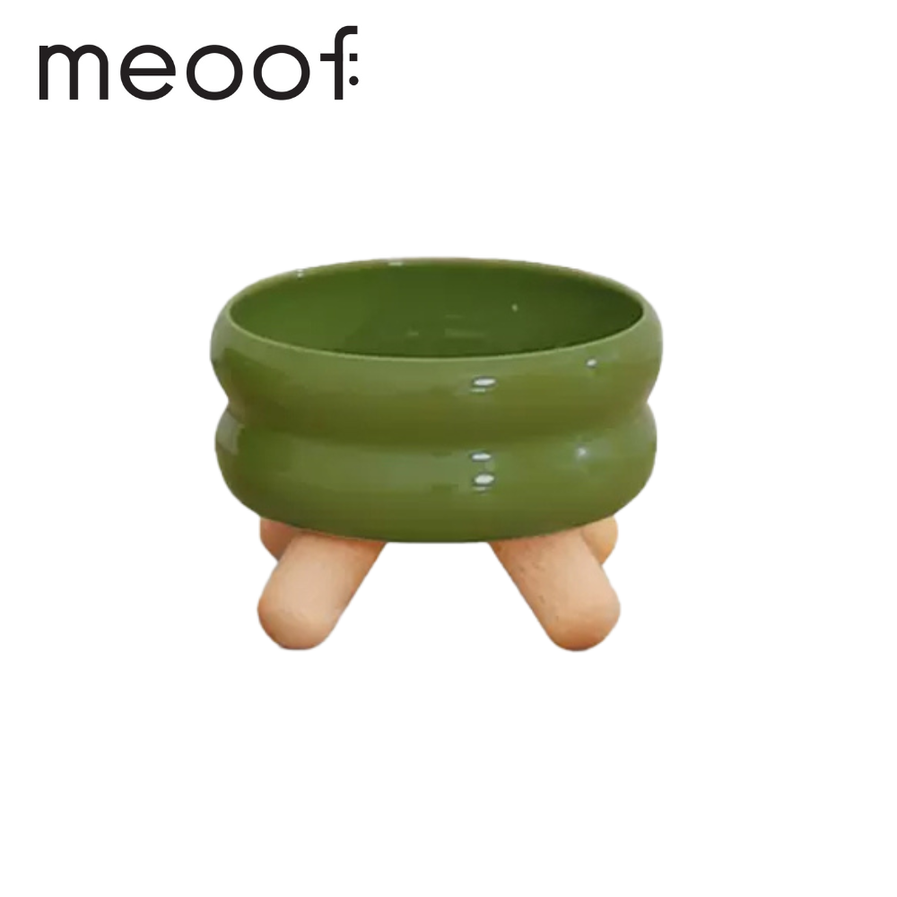 【星際萌寵】meoof | Gulu寵物陶瓷水碗寵物用品-規格圖1