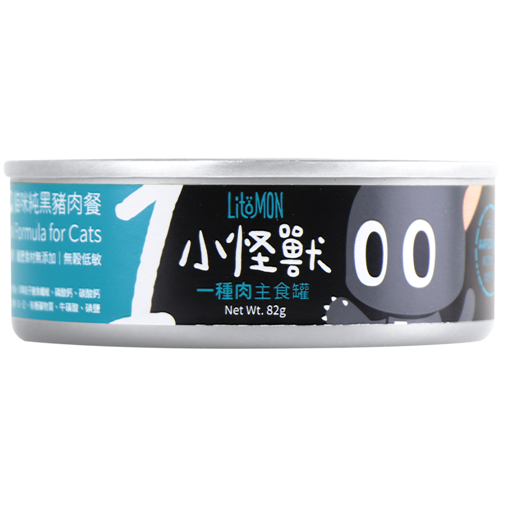 【星際萌寵】怪獸部落 | 貓族一種肉主食罐82g貓罐-規格圖1