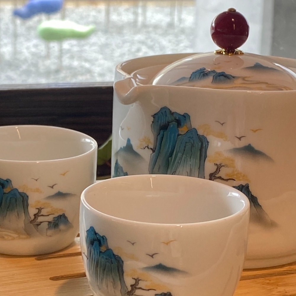 【破曉】360°旋轉茶壺功夫茶具自動茶具組防燙可拆洗側把壺泡茶神器旅行茶具組現貨-細節圖3