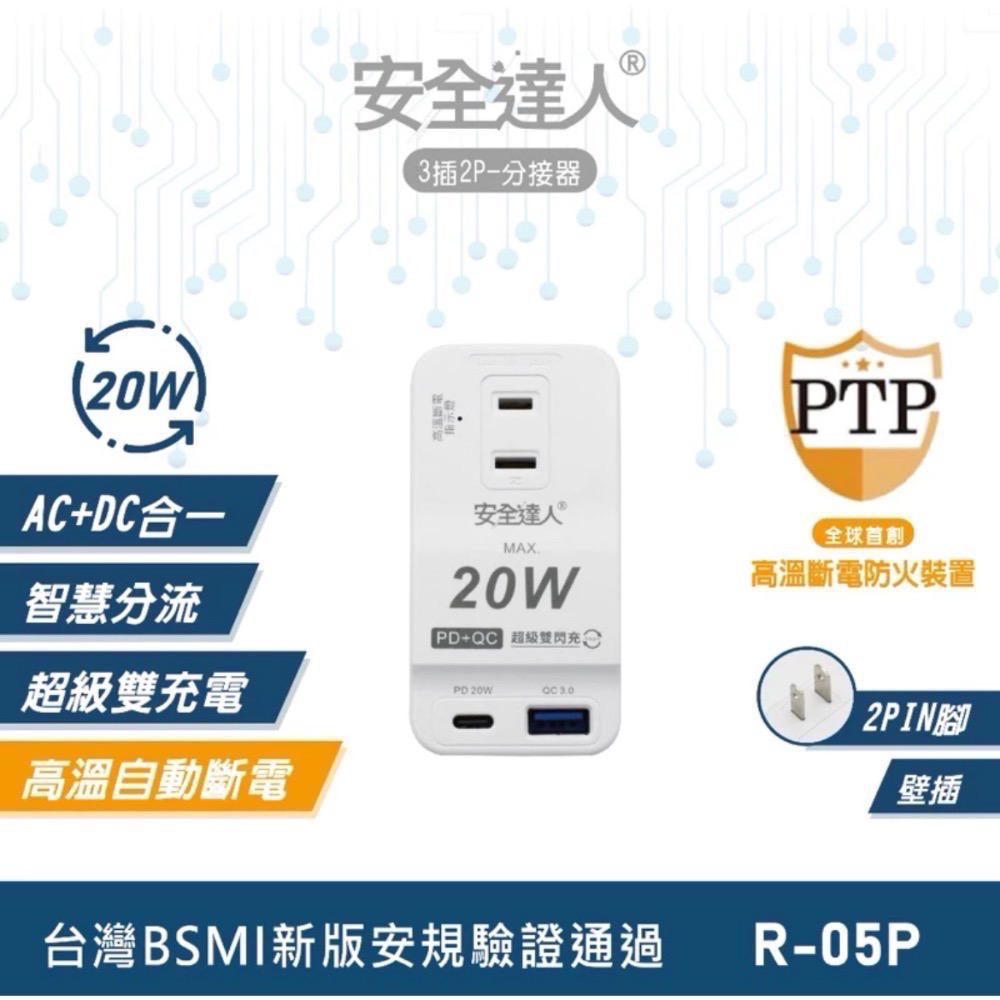 𝐕𝐢𝐚.𝐨𝐧𝐧𝐢 🧧開工限量活動開跑🧧兒童安全 寵物安全 PD+QC3.0   多孔延長線 多孔插座-細節圖6