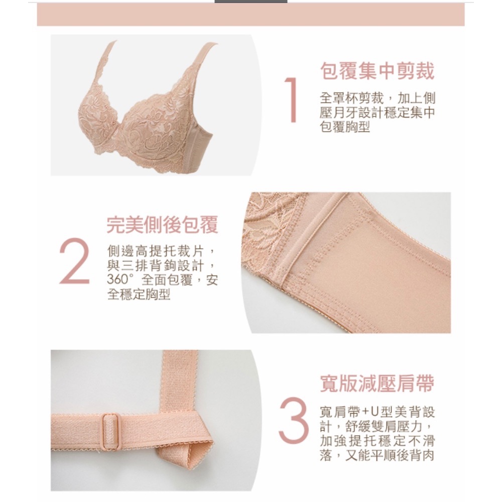 🌸黛安芬🌸E+大美人系列/大罩杯/F27-009/經典好版⭐-細節圖3