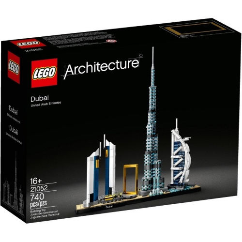 (全新未拆 ) LEGO 樂高 21052 建築系列 杜拜 Architecture 21028 (請先問與答)