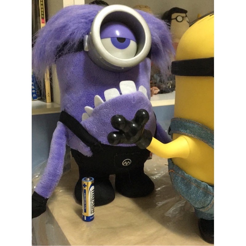 二手如新 附原盒 絕版品 聲控 聲效小小兵 神偷奶爸 神偷 奶爸 神偷奶爸2 置物籃 小小兵置物籃-細節圖4