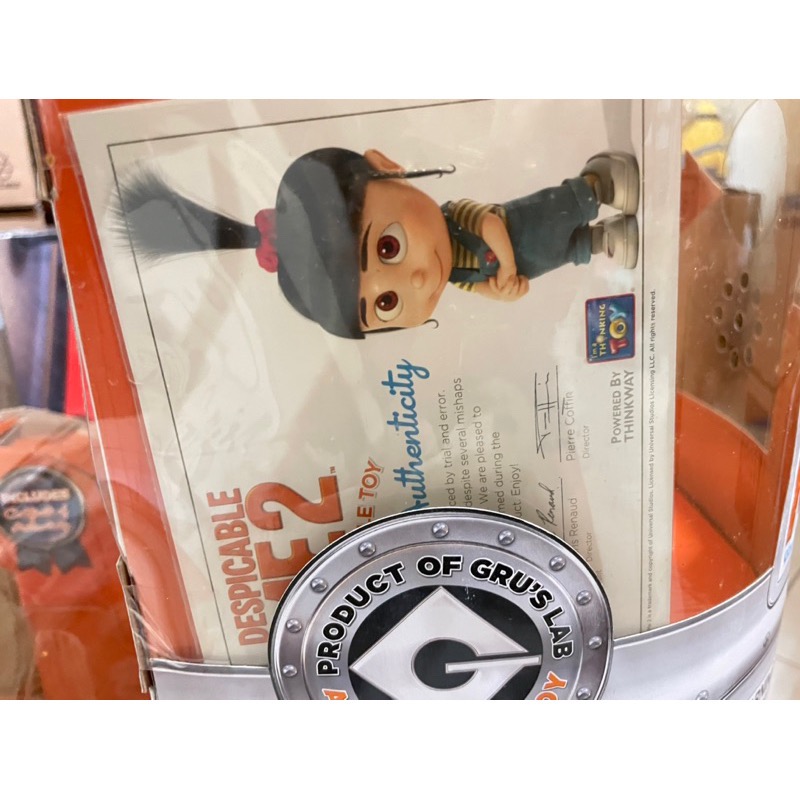 二手如新 附原盒 絕版品 聲控 聲效小小兵 神偷奶爸 神偷 奶爸 神偷奶爸2 置物籃 小小兵置物籃-細節圖7