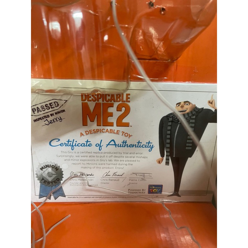 二手如新 附原盒 絕版品 聲控 聲效小小兵 神偷奶爸 神偷 奶爸 神偷奶爸2 置物籃 小小兵置物籃-細節圖8