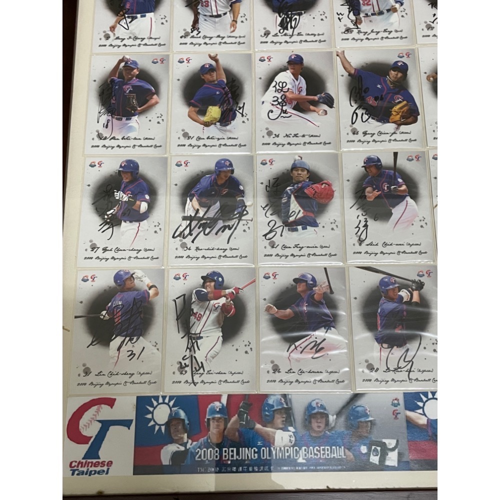 2008 北京奧運 棒球 親筆簽名卡 中華職棒 12強 彭政閔 潘威倫 陳偉殷 鄭凱文 陳金鋒 林智勝 (請先問與答)-細節圖4