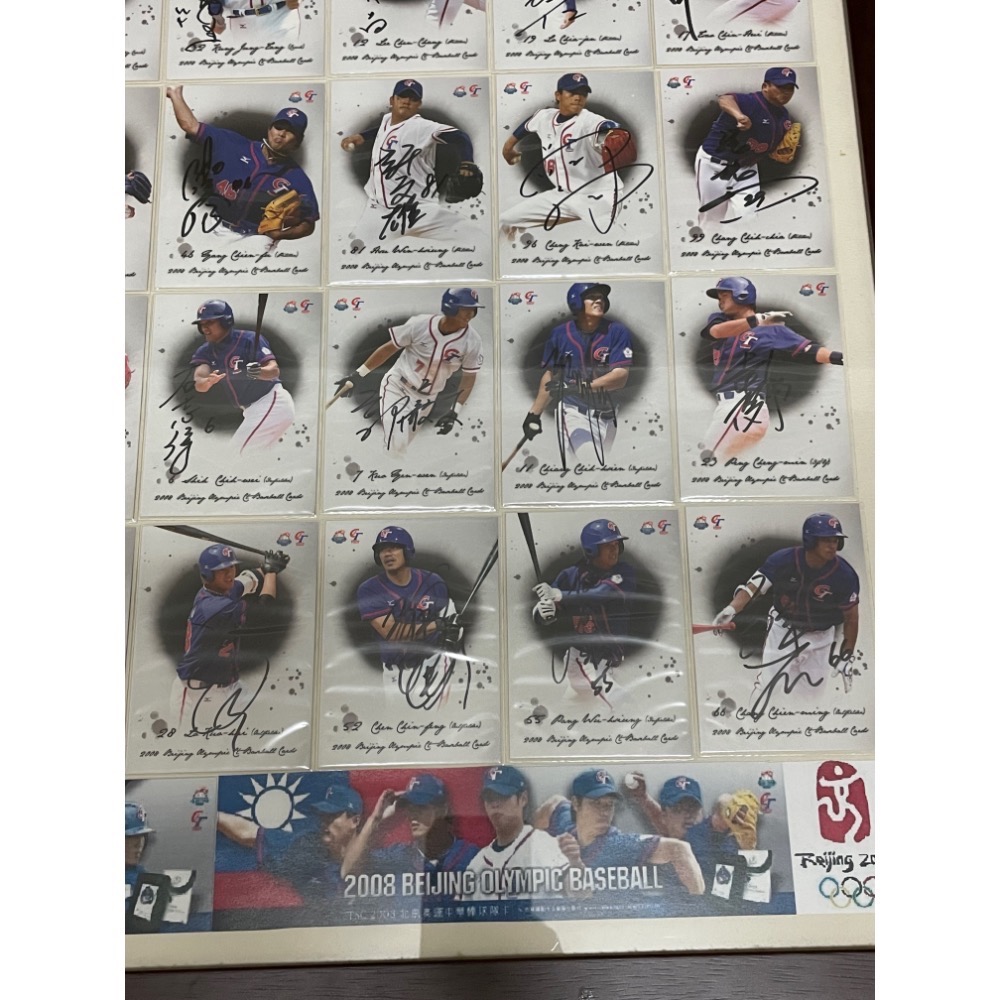 2008 北京奧運 棒球 親筆簽名卡 中華職棒 12強 彭政閔 潘威倫 陳偉殷 鄭凱文 陳金鋒 林智勝 (請先問與答)-細節圖5