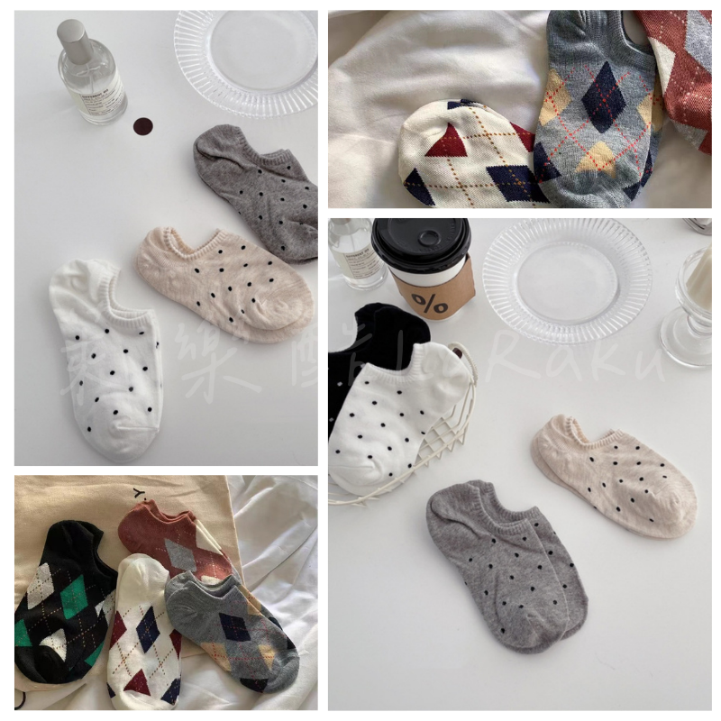 臺灣現貨-日系女款可愛簡約風隱形襪-細節圖2