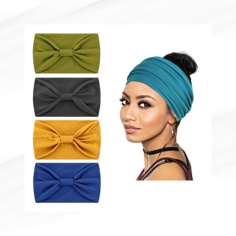 臺灣現貨-歐美款超寬彈力髮帶-細節圖5