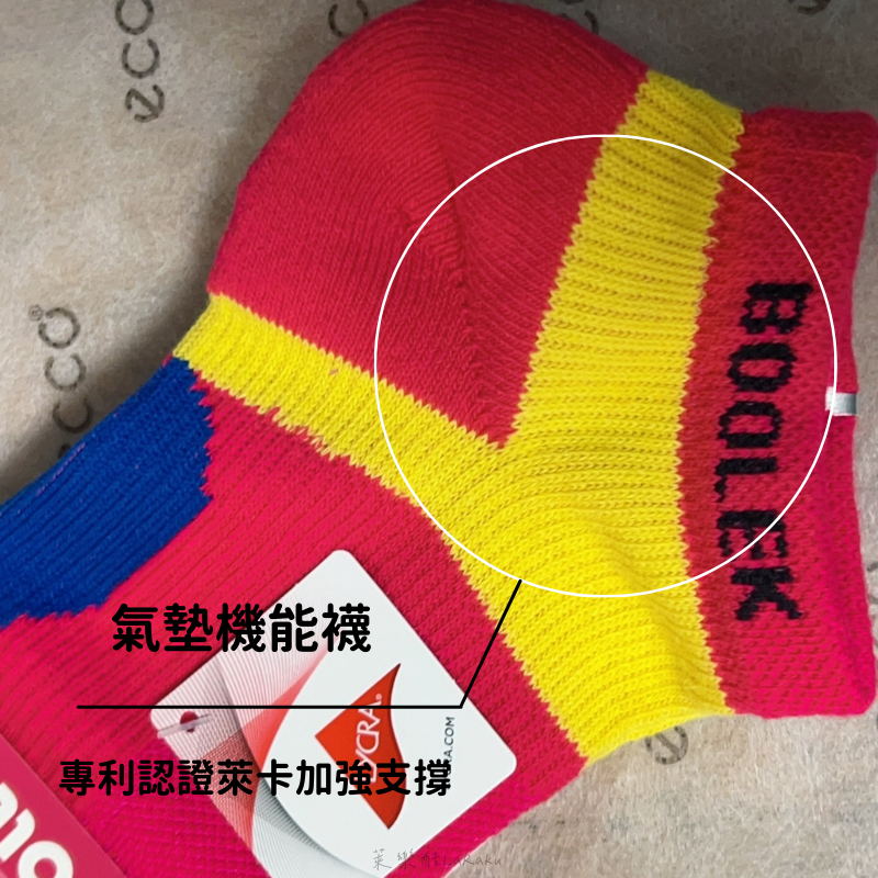 現貨-台灣製BOOLEK氣墊機能襪MIT-女款-細節圖3