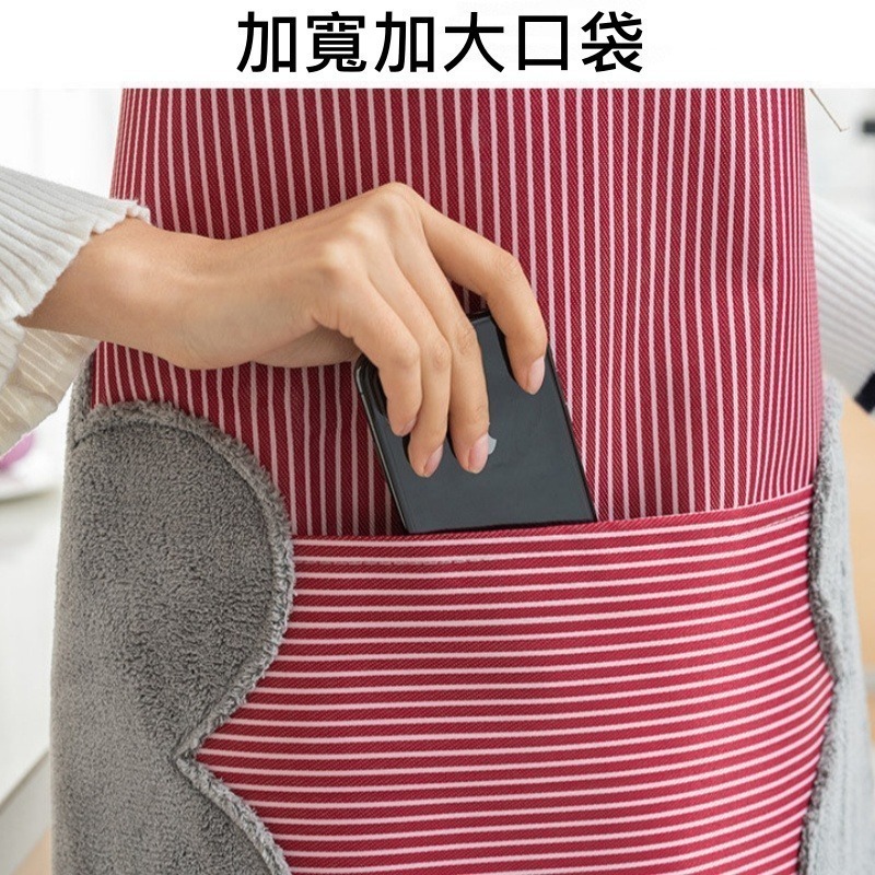 廚房防油防汙無袖多款造型圍裙-細節圖5